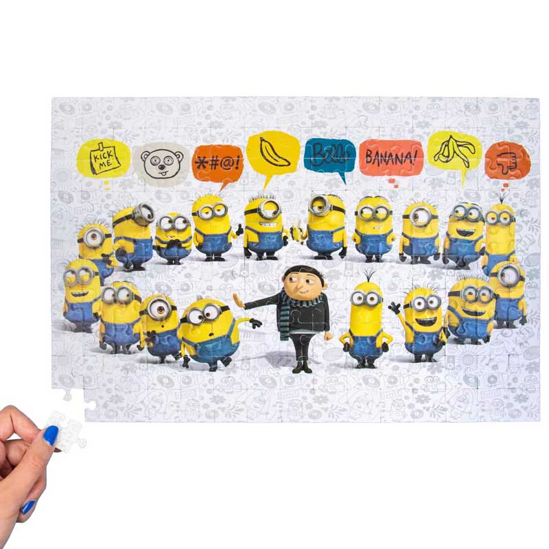 פאזל מיניונים דו צדדי - 150 חלקים