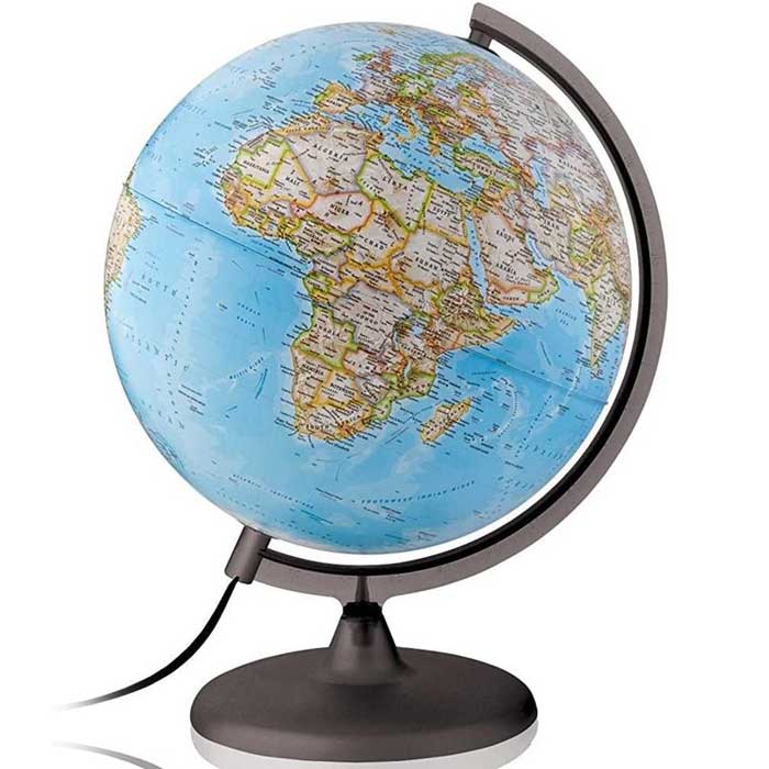 גלובוס מדיני עם תאורה National Geographic 30 ס"מ