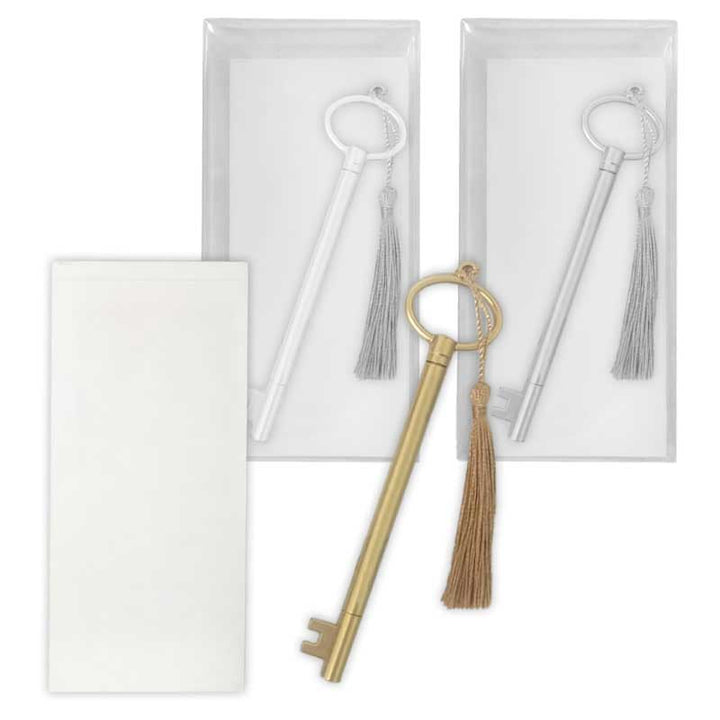 עט בעיצוב מפתח ופנקס רישום