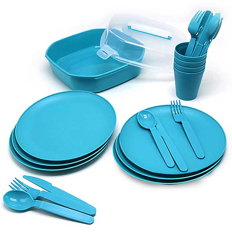 סט כלי אוכל רב פעמי ל6 סועדים
