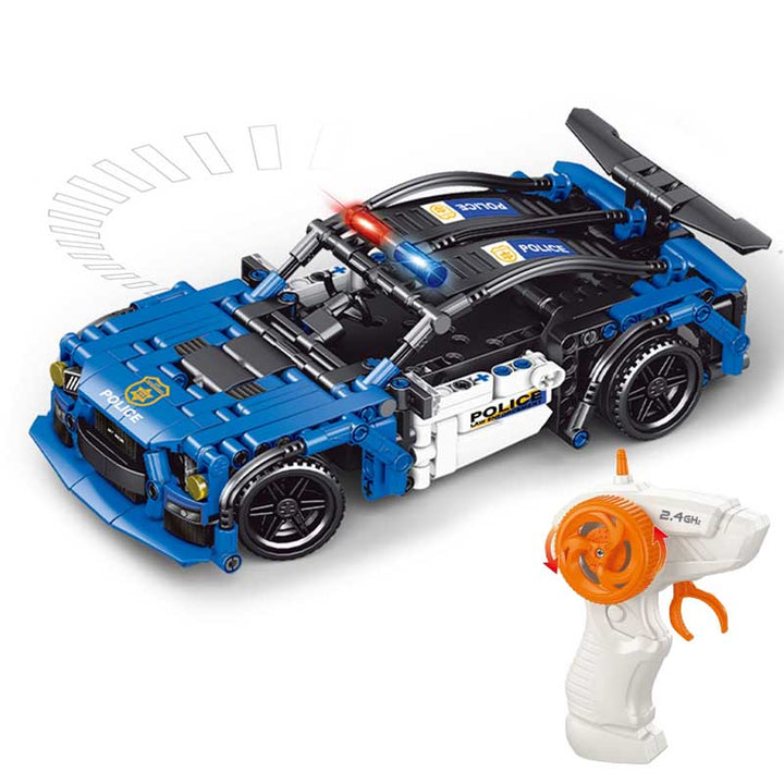מכונית משטרה להרכבה על שלט רחוק מבית Pingao Blocks