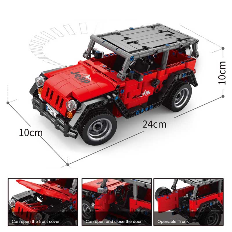 ג'יפ להרכבה על שלט רחוק Jeap מבית Pingao Blocks