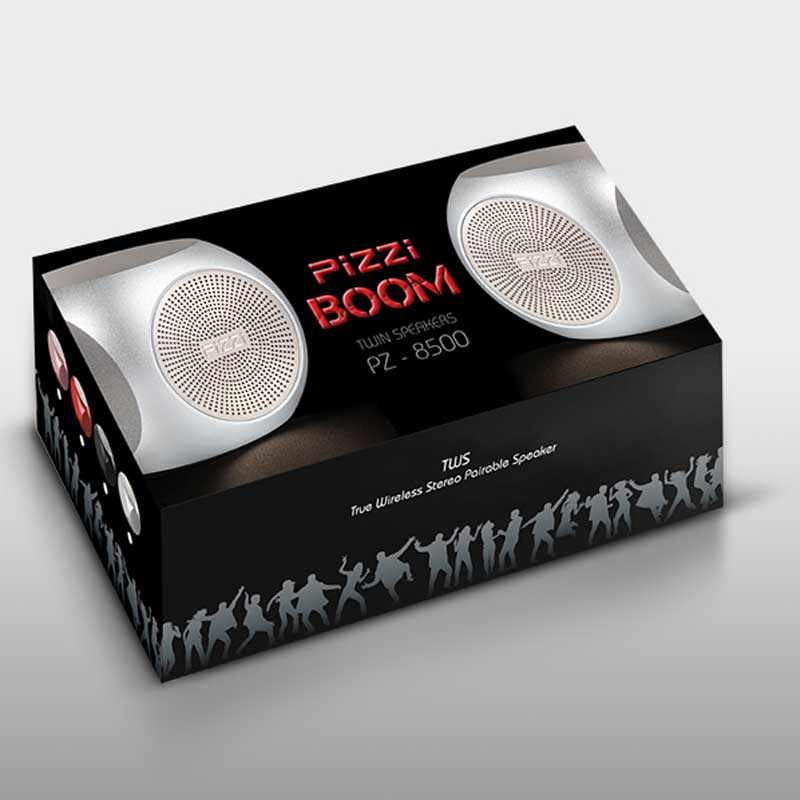 פיצי בום – זוג רמקולים אלחוטיים קומפקטיים