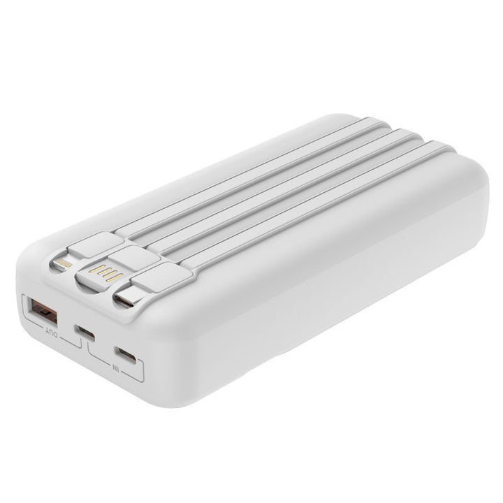 פאוור בנק עם כבלים מובנים