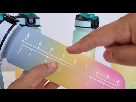 בקבוק ספורט צבעוני עם פייה נשלפת 1 ליטר