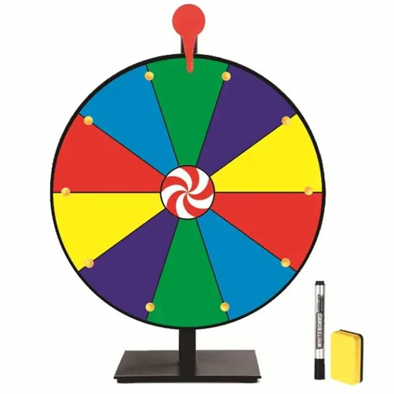 גלגל מזל מסתובב - גלגל פרסים מחיק 30 ס"מ
