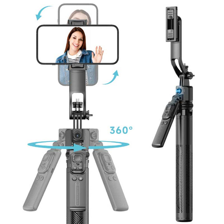 חצובה לסמארטפון עם מצלמת AI למעקב תנועה