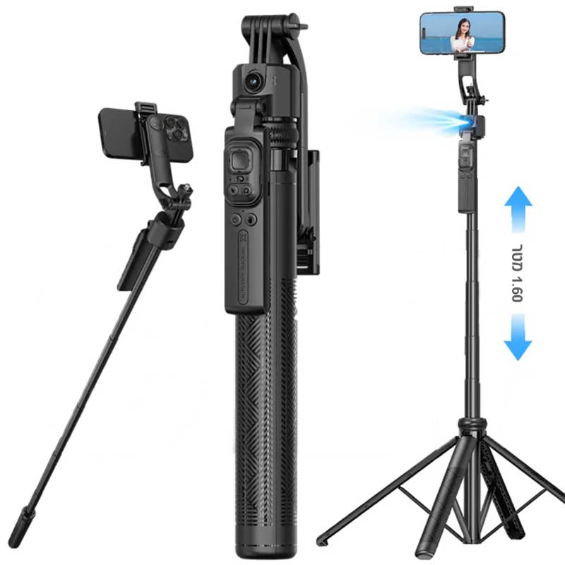 חצובה לסמארטפון עם מצלמת AI למעקב תנועה