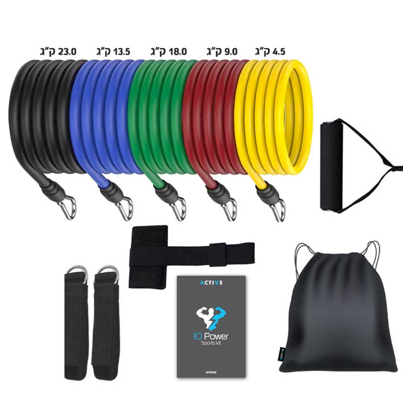 סט גומיות התנגדות וכושר