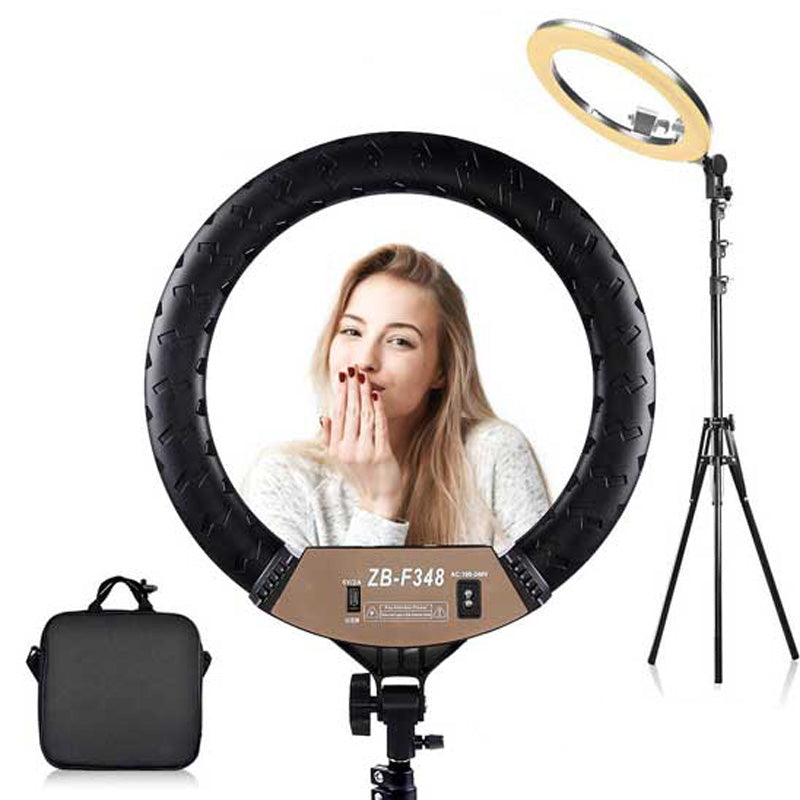 תאורת רינג מקצועית עם חצובה - 45 ס"מ