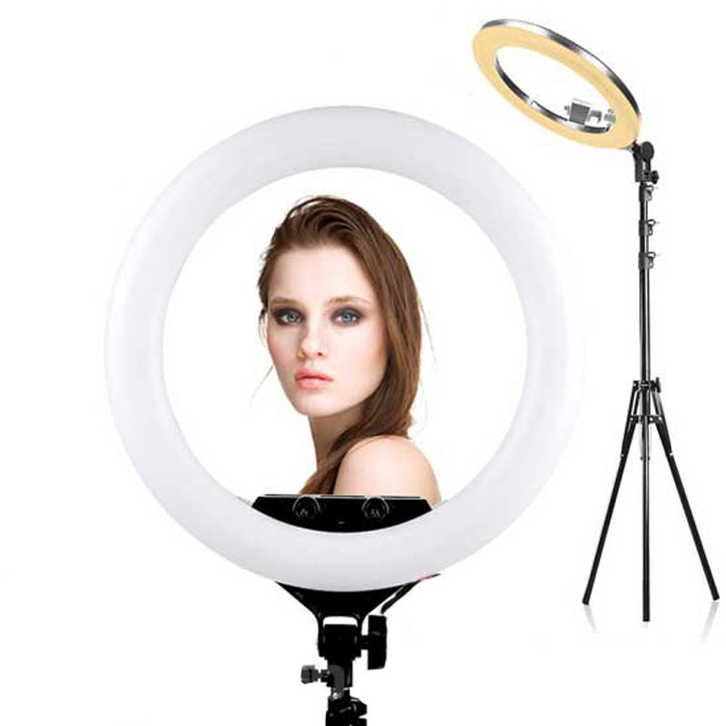 תאורת רינג מקצועית עם חצובה - 45 ס"מ