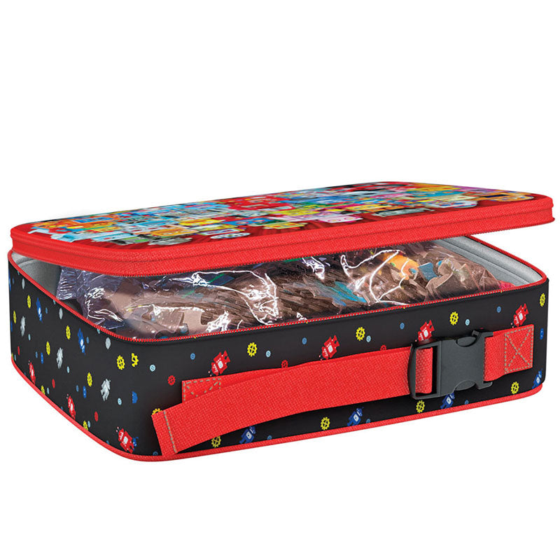 פאזל רובוטים בתיק אוכל 100 חלקים