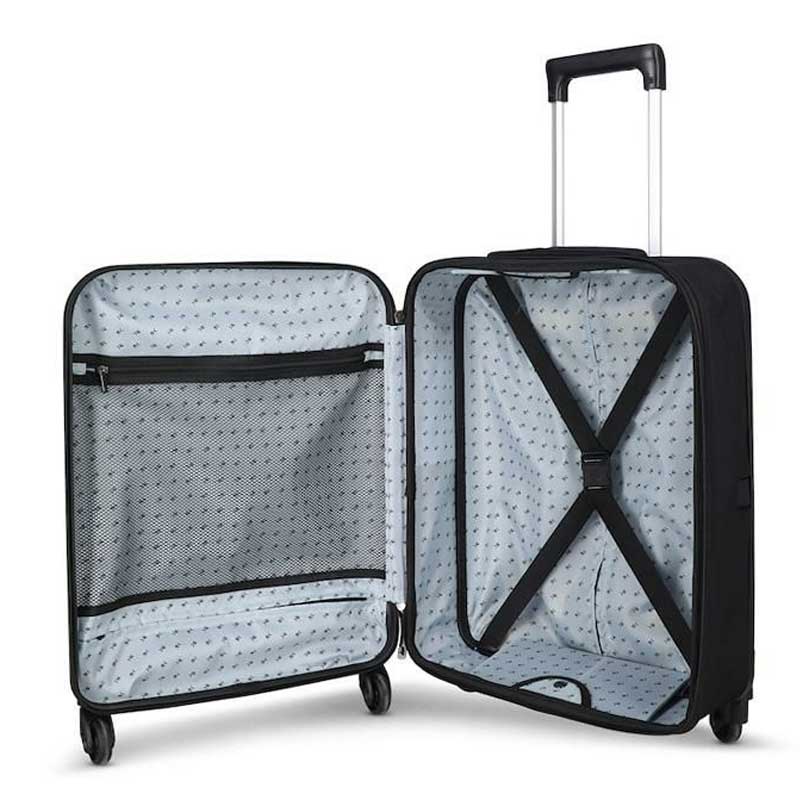 מזוודת טרולי מתקפלת Rollink FLEX LIGHT – שחורה