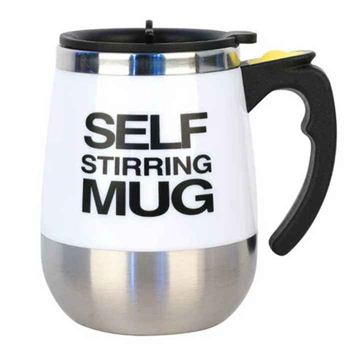 ספל מקציף לבן