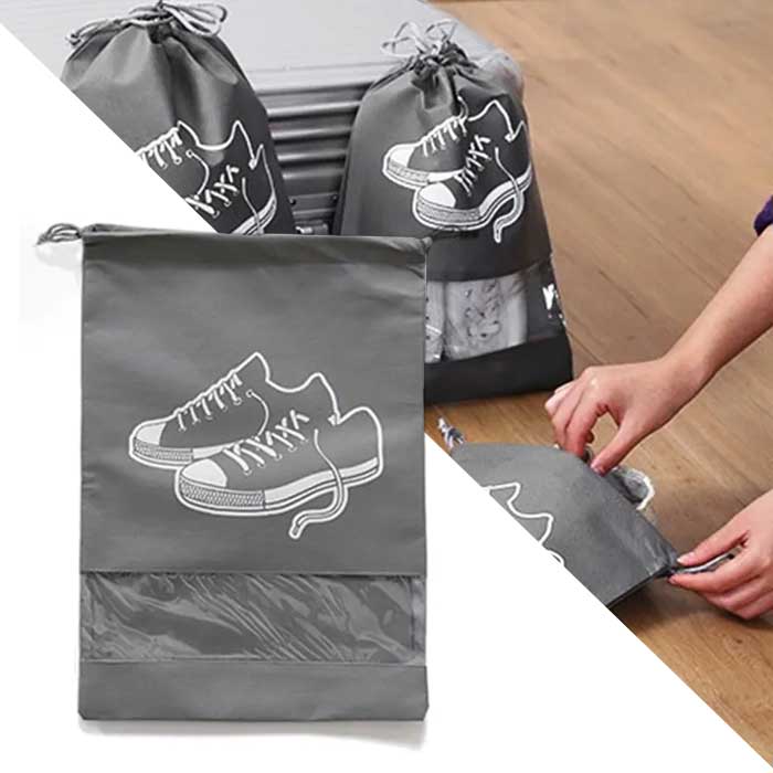 תיק אל בד לנעלים למזוודה ונסיעות