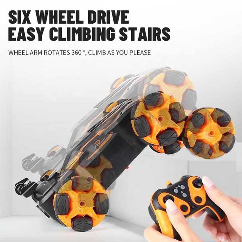 מכונית על שלט 6 גלגלים