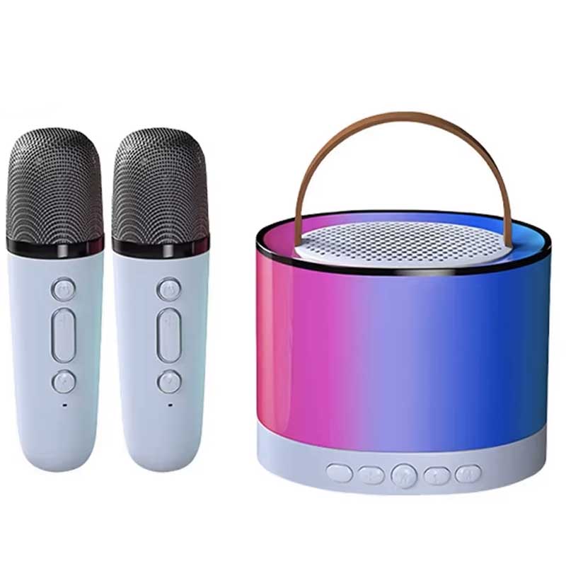 רמקול קריוקי עם 2 מיקרופונים אלחוטיים