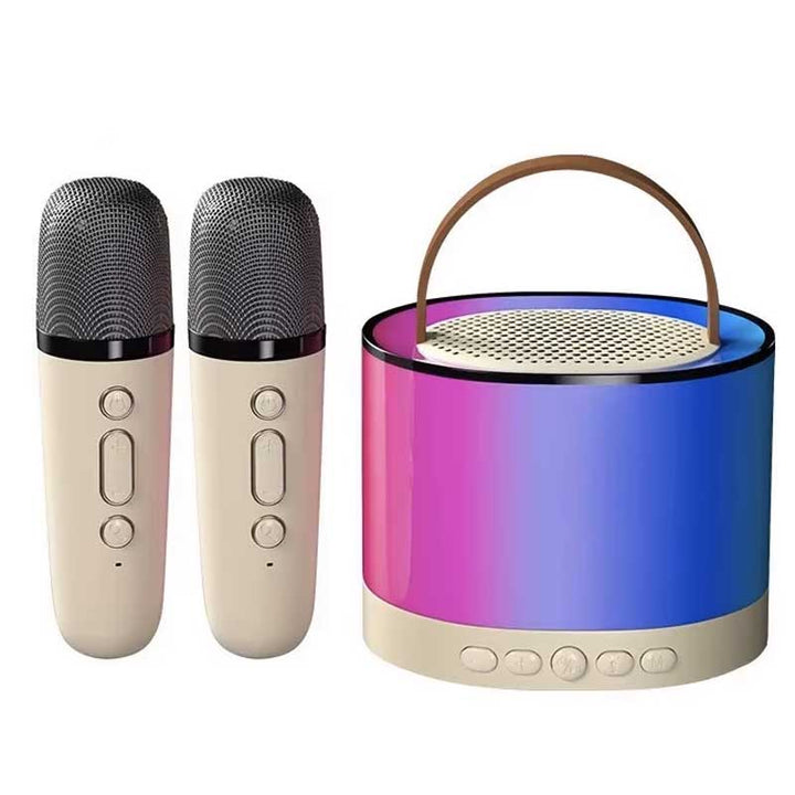 רמקול קריוקי עם 2 מיקרופונים אלחוטיים