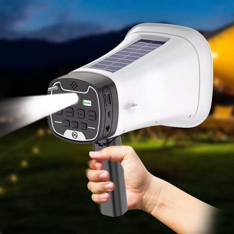 מגפון מקצועי עם טעינה סולארית