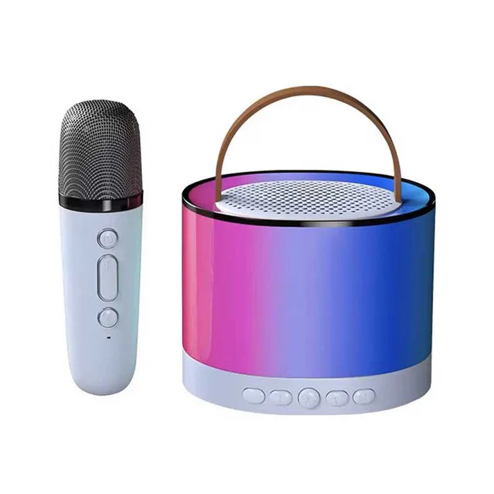 רמקול עם מיקרופון אלחוטי ותאורת RGB