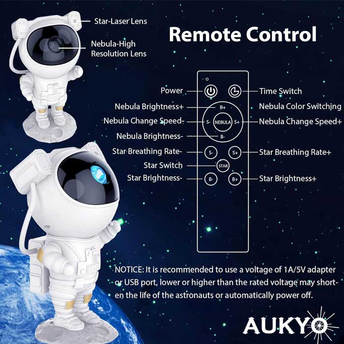 מקרן כוכבים לחדר ילדים