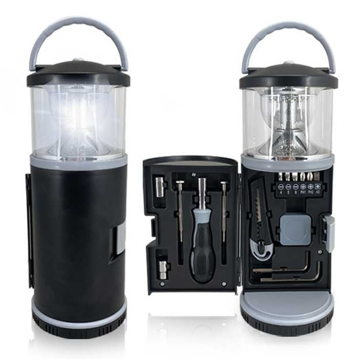 פנס חירום עששית עם סט כלי עבודה