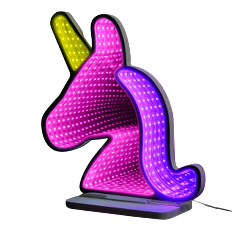 מנורת חד קרן עם אפקט אינסוף