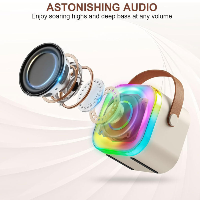 רמקול קריוקי לילדים עם מיקרופון דגם V8