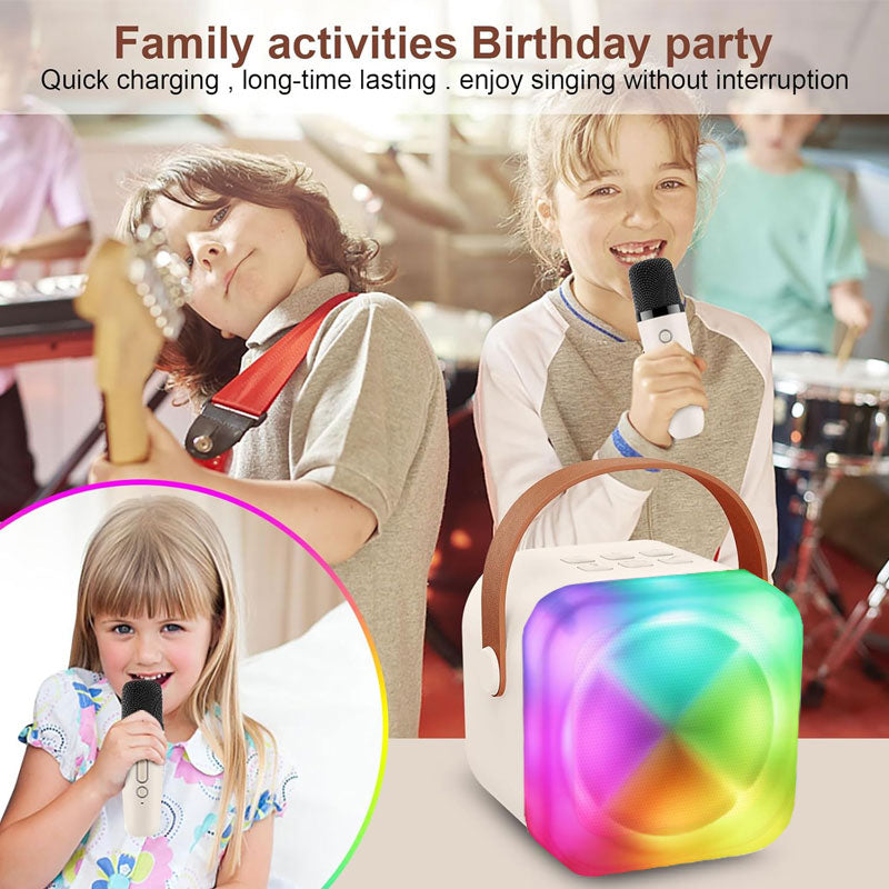 רמקול קריוקי לילדים עם מיקרופון דגם V8