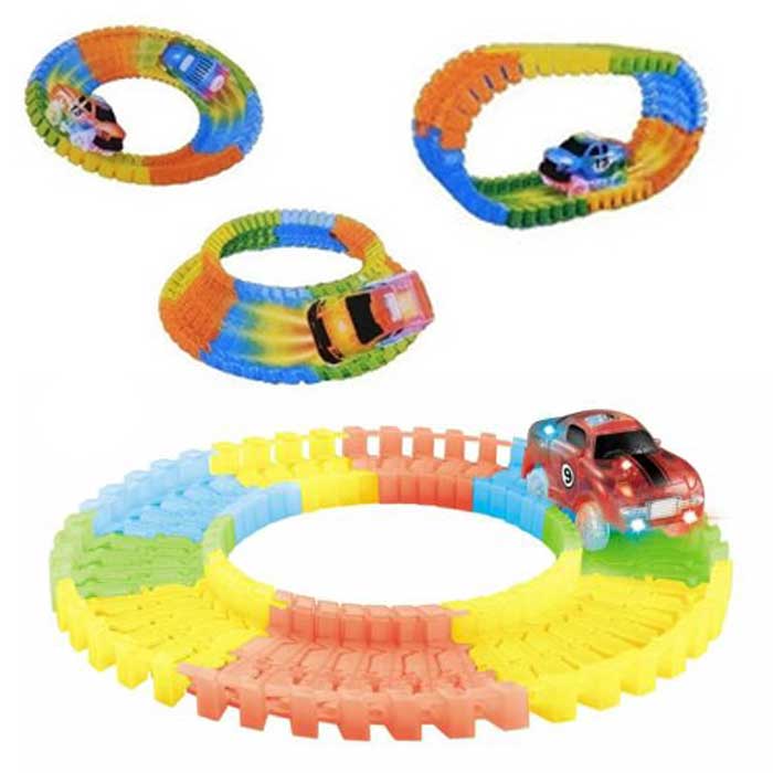 מסלול מכוניות עם תאורה