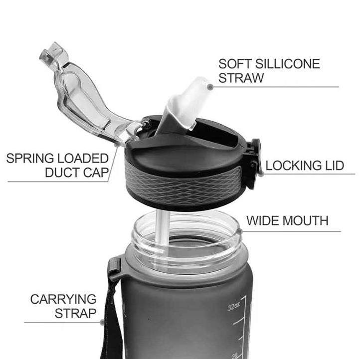 בקבוק עם קשית נשלפת