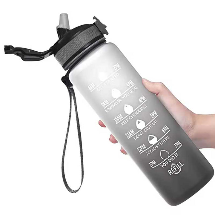 בקבוק ספורט צבעוני עם פייה נשלפת 1 ליטר