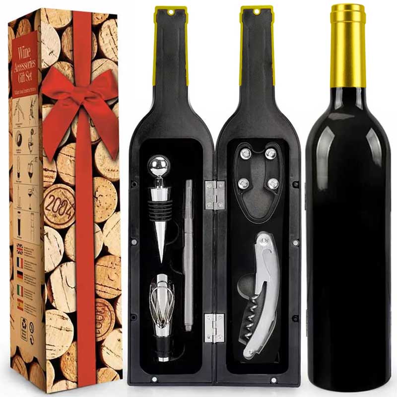 סט אביזרי יין בתוך בקבוק
