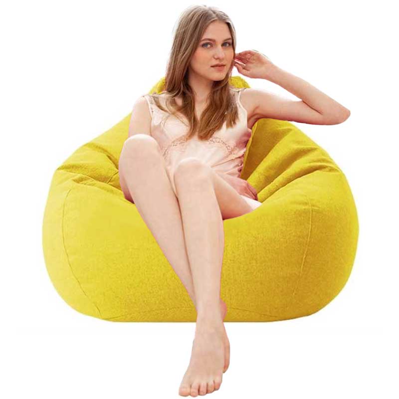 פוף אגס גדול - צהוב חרדל