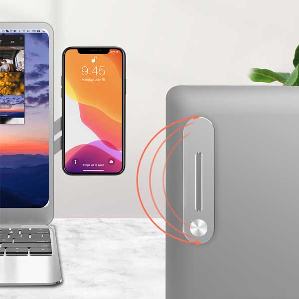 מעמד מגנטי לסמארטפון לחיבור למסך מחשב