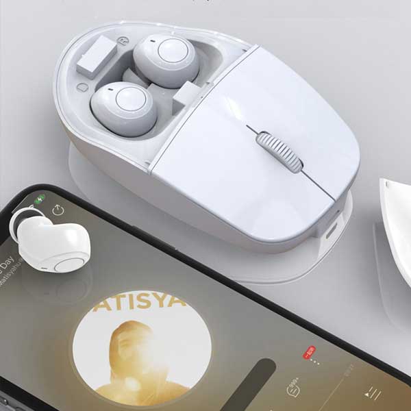 עכבר אלחוטי עם אוזניות TWS