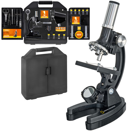 מיקרוסקופ מקצועי לילדים עם מזוודת אביזרים + מתנה