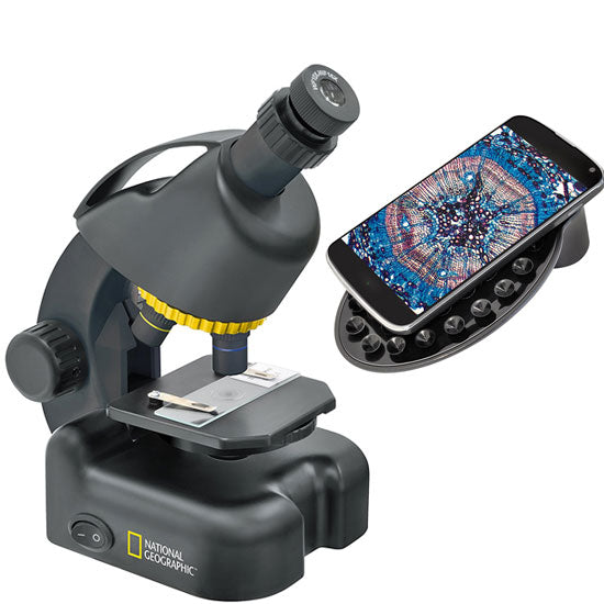 מיקרוסקופ עם מתאם לסמארטפון National Geographic + מתנה