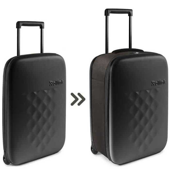 מזוודת Rollink דגם FLEX EARTH 21 - שחור