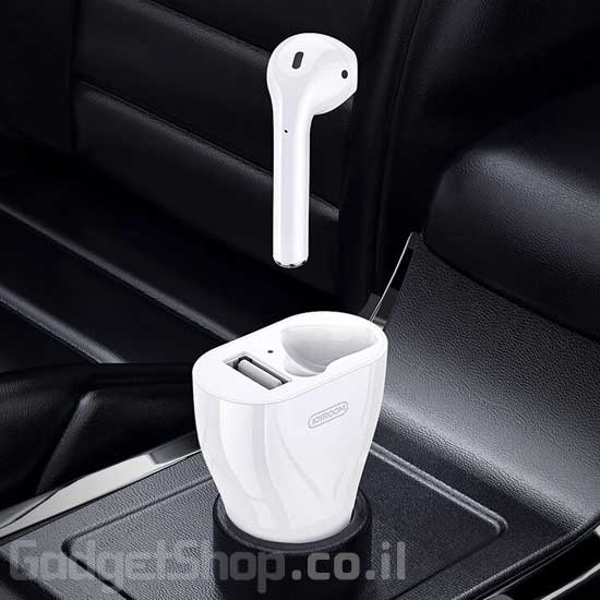 אוזנייה בלוטוס לרכב עם מטען לשקע המצת