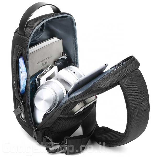 תיק צד נגד גניבות BANGE - שחור