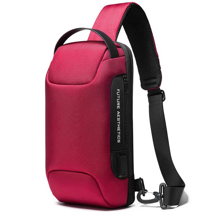 תיק צד נגד גניבות BANGE - אדום