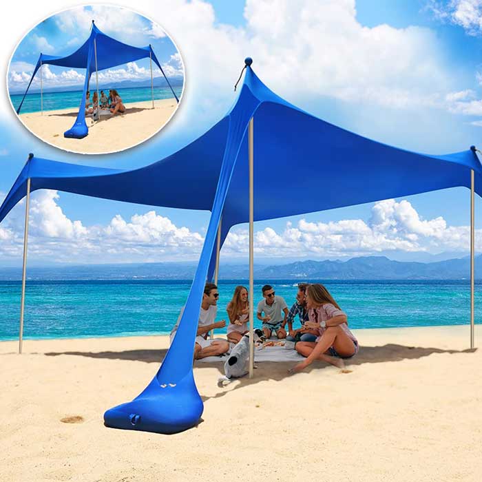 אוהל /גזיבו צליה משפחתית לים