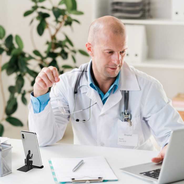 מתנה לרופא מעמד שולחני לטלפון