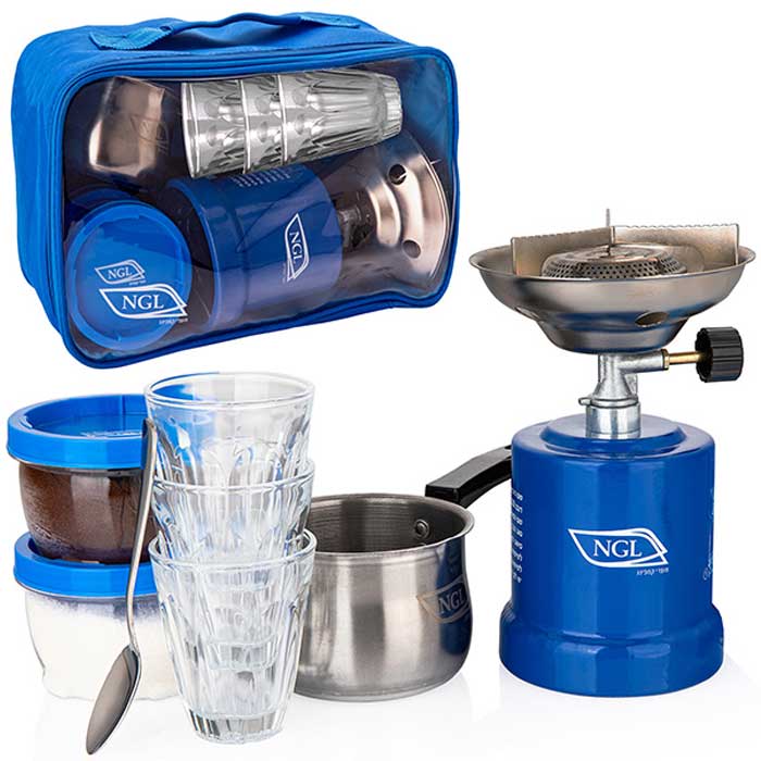 ערכת קפה ותה לקמפינג