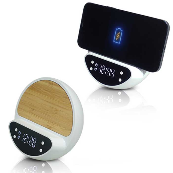 מטען אלחוטי לשולחן עם שעור מעורר