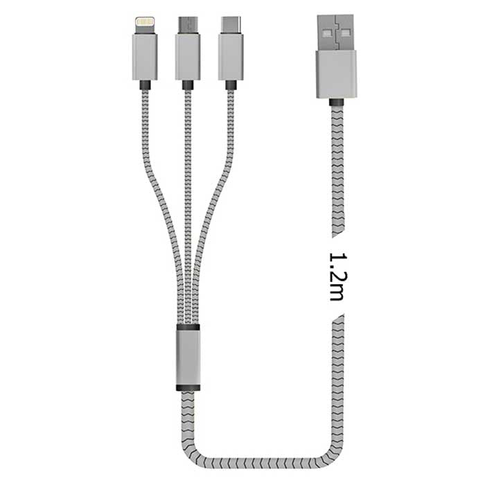 כבל טעינה משולב