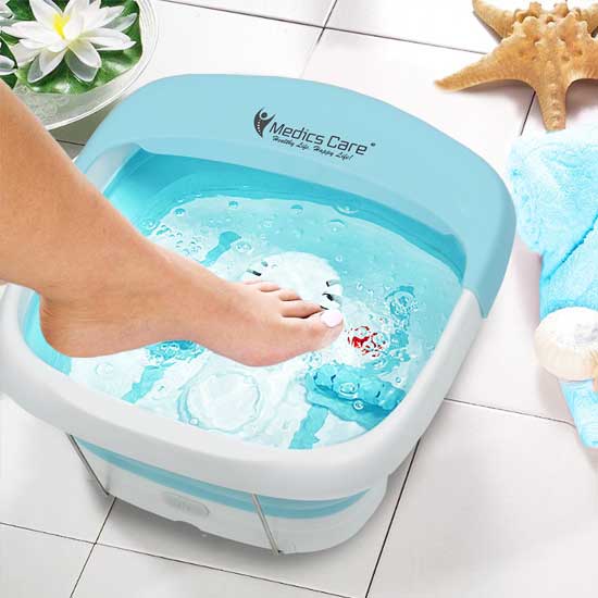 אמבט ספא מתקפל לכפות הרגליים