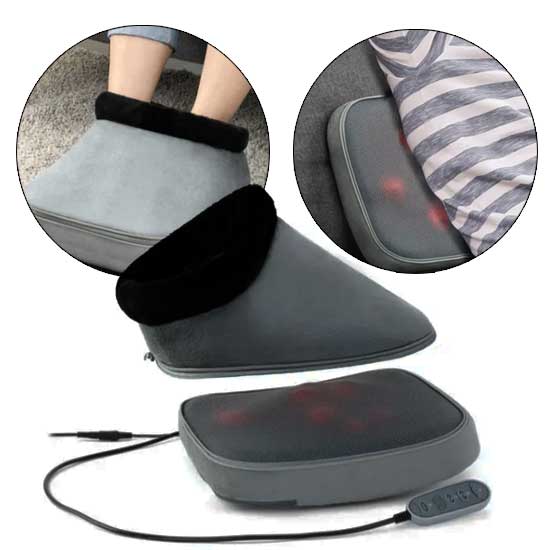 מכשיר עיסוי שיאצו לגב ולרגליים