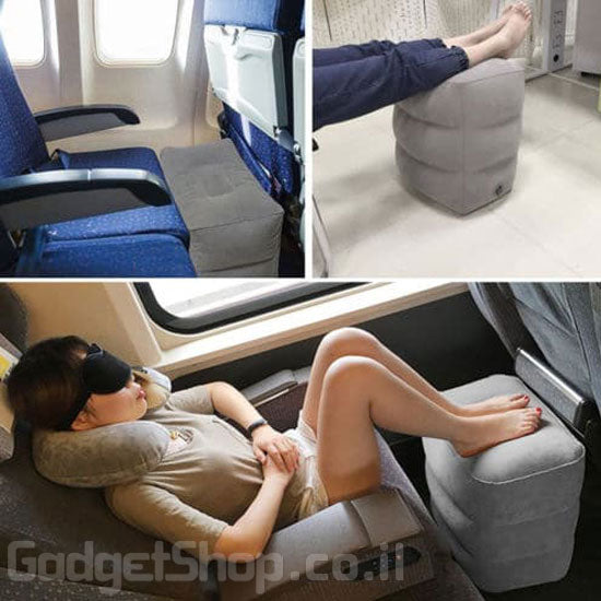 כרית מתנפחת לטיסה לרגליים